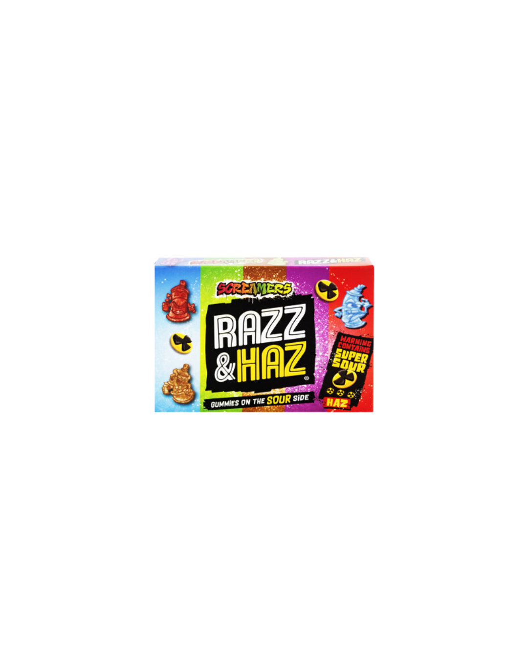 Screamers Razz and Haz Sour Box