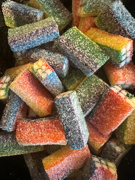 Regenboog Baksteen Zuur Halal Approved